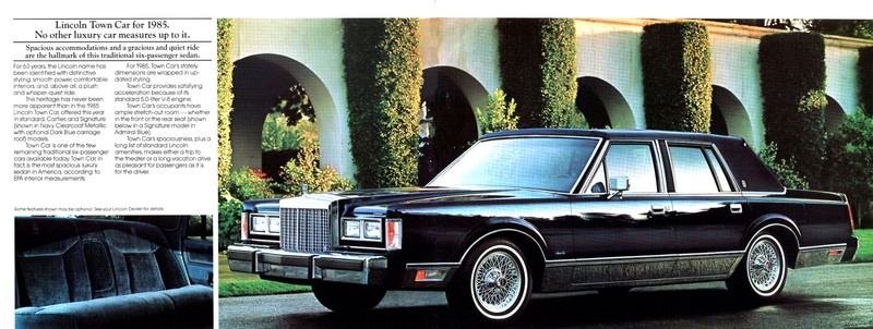 1985 Lincoln Brochure Page 1